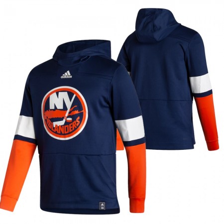 Herren Eishockey New York Islanders Blank 2020-21 Reverse Retro Pullover Hooded Sweatshirt